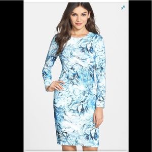 Clove Marble Sheath Dress SZ 4